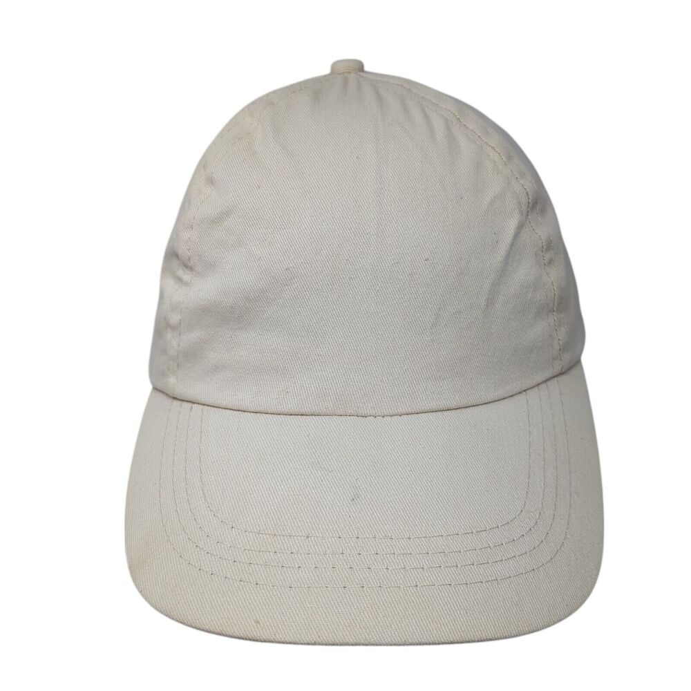 Envision Studio Strapback Hat Tan One Size Adjustable Vented Holes Blank